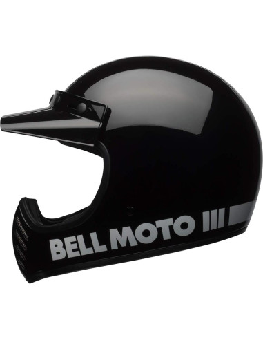 Casco BELL Moto-3 Negro Brillante Clásico X-Pequeño
