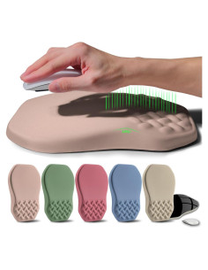 Almohadilla de Ratón Ergonómica Gleamtide 30x20 cm Rosa