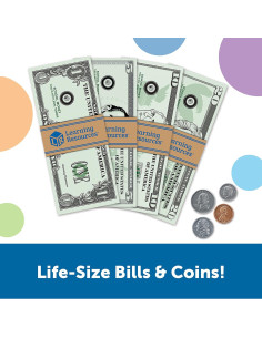 Conjunto de Dinero Simulado Recursos de Aprendizaje 150 Piezas 2