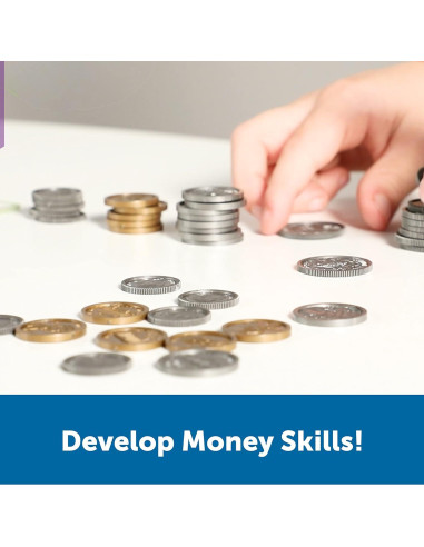 Conjunto de Dinero Simulado Recursos de Aprendizaje 150 Piezas