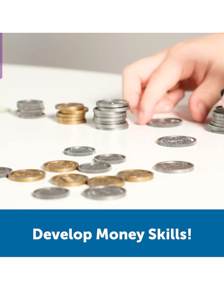 Conjunto de Dinero Simulado Recursos de Aprendizaje 150 Piezas