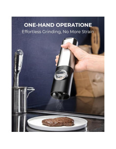 Juego de Molinillos Eléctricos de Sal y Pimienta ZK - USB-C 2