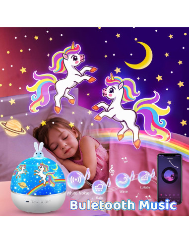 Proyector de Luz Nocturna ONEFIRE para Niños con 15 Películas