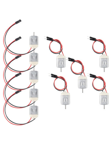 10 Motores DC Mini Tipo 130 QCCAN para Proyectos DIY 1.5V-6V