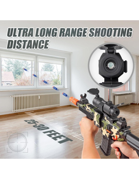 Pistola de Juguete Eléctrica COOLFOX M416 Camuflaje 120 Dardos