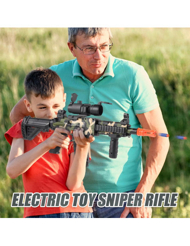 Pistola de Juguete Eléctrica COOLFOX M416 Camuflaje 120 Dardos