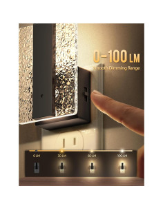 Luz Nocturna LED Enchufable DORESshop con Sensor y Brillo Ajustable 2