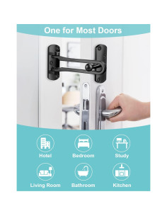 Cerradura de Barra Oscilante CRANACH Negra - Seguridad para Puertas 2