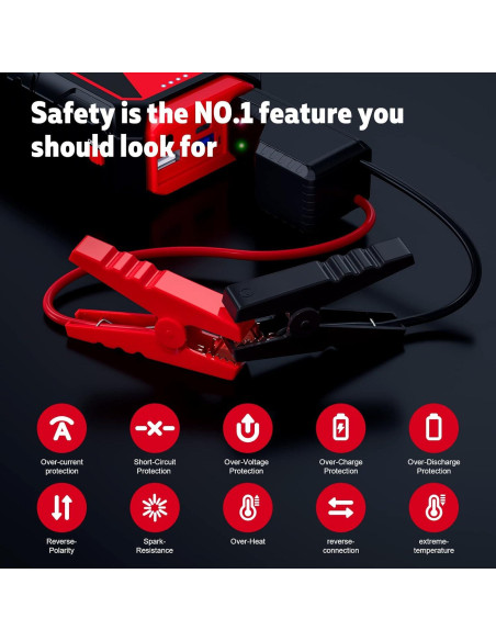 Arrancador de Salto 3000A Povasee A30 para Coche 12V