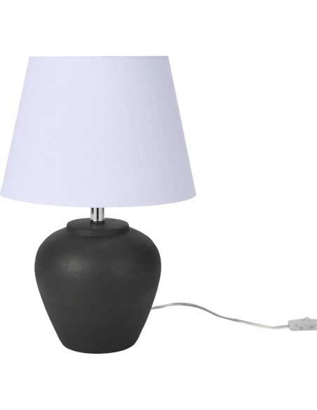Lámpara de Mesa Nourison de Cerámica Negra 50.8 cm