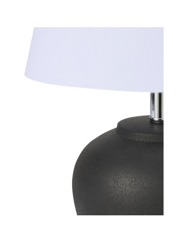 Lámpara de Mesa Nourison de Cerámica Negra 50.8 cm