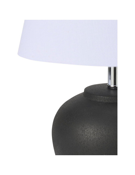 Lámpara de Mesa Nourison de Cerámica Negra 50.8 cm