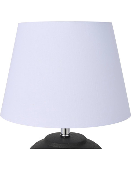 Lámpara de Mesa Nourison de Cerámica Negra 50.8 cm