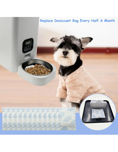 Paquete de 6 Bolsas Deshidratantes AFJWUZ para Comederos Automáticos