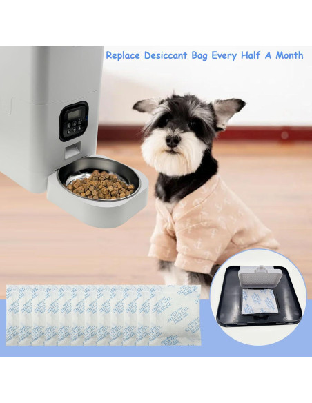 Paquete de 6 Bolsas Deshidratantes AFJWUZ para Comederos Automáticos