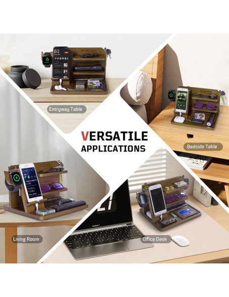 Organizador de Mesita de Noche 1TG Tactical Madera Ajustable