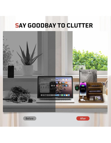 Organizador de Mesita de Noche 1TG Tactical Madera Ajustable