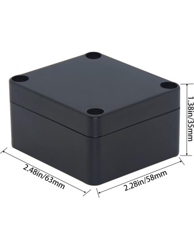 Caja de Proyecto Raculety IP65 2 Piezas 63x58x35mm Negra