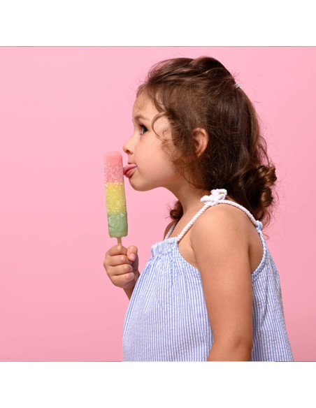 Set de 10 Moldes de Silicona para Paletas con 200 Palitos