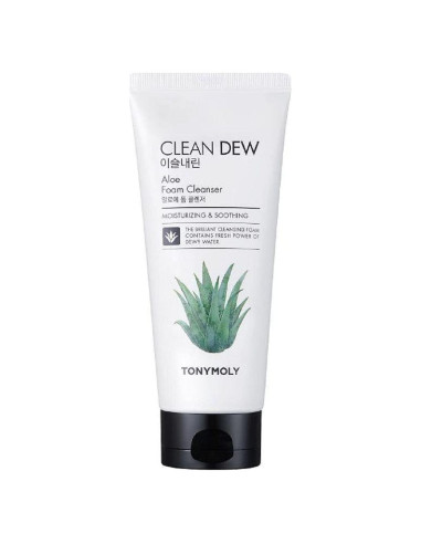 Limpiador Espumoso TONYMOLY Clean Dew Aloe 180g