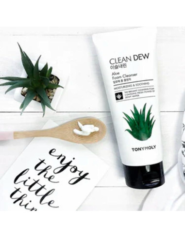 Limpiador Espumoso TONYMOLY Clean Dew Aloe 180g