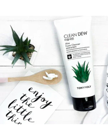 Limpiador Espumoso TONYMOLY Clean Dew Aloe 180g