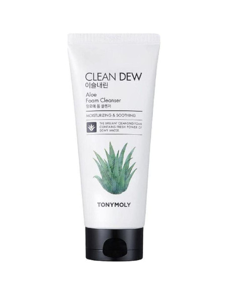 Limpiador Espumoso TONYMOLY Clean Dew Aloe 180g