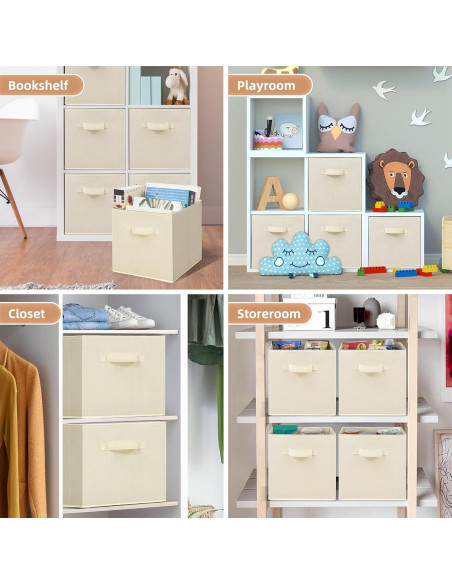 Cajas de Almacenamiento Storage Maniac 10 Piezas Beige 26.67cm