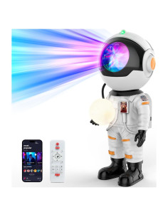 Proyector Galáctico Astronauta Rossetta Luz Nocturna Bluetooth