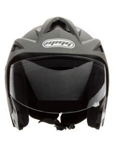 Casco Abierto MMG CRUX Mediano Negro Mate Aprobado DOT 2