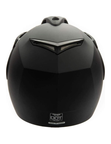 Casco Abierto MMG CRUX Mediano Negro Mate Aprobado DOT