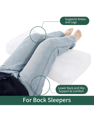 Almohada para Rodillas MABOZOO 33x66 cm Alivio Dolor Espalda