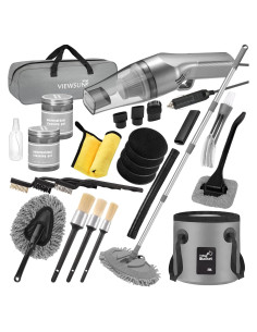 Kit de Limpieza de Coche 21 Piezas Viewsun con Aspiradora