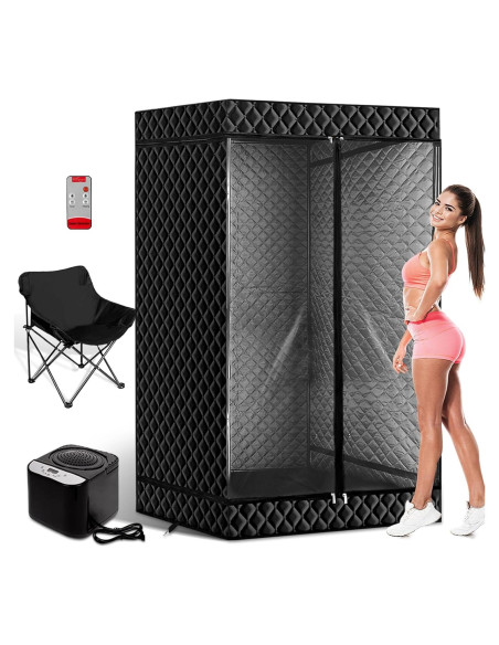 Sauna Infrarroja Portátil Peeko XL 101.6x190.5cm Negra