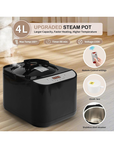 Sauna Infrarroja Portátil Peeko XL 101.6x190.5cm Negra