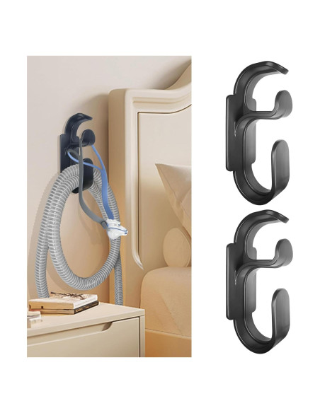 Soporte de Manguera CPAP Yuhuang, Paquete de 2 Ganchos Antidesenganche