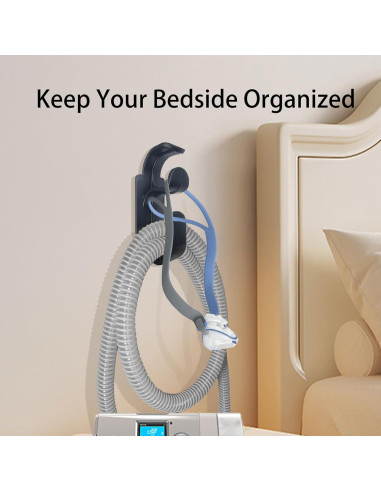 Soporte de Manguera CPAP Yuhuang, Paquete de 2 Ganchos Antidesenganche