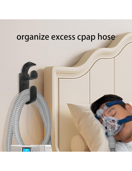 Soporte de Manguera CPAP Yuhuang, Paquete de 2 Ganchos Antidesenganche