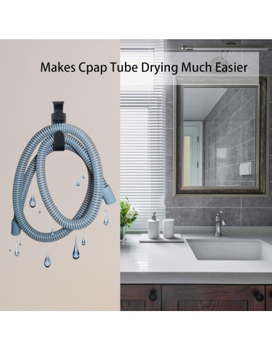 Soporte de Manguera CPAP Yuhuang, Paquete de 2 Ganchos Antidesenganche