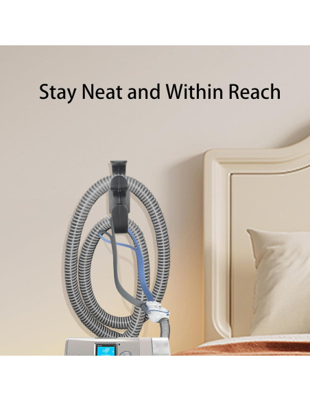 Soporte de Manguera CPAP Yuhuang, Paquete de 2 Ganchos Antidesenganche