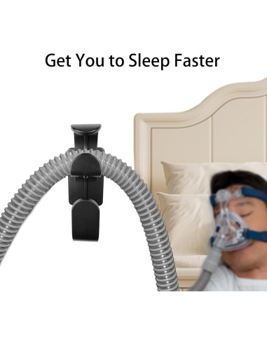 Soporte de Manguera CPAP Yuhuang, Paquete de 2 Ganchos Antidesenganche