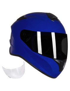 Casco de Motocicleta ILM ST-06 Azul Pequeño con Ventilación