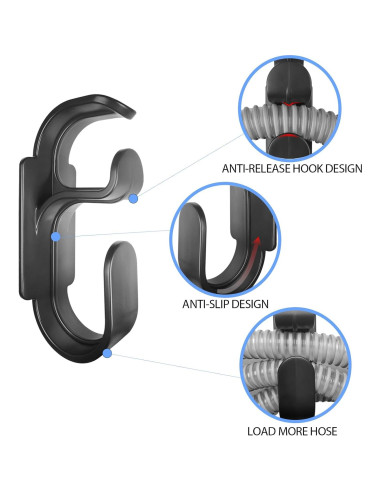 Soporte de Manguera CPAP Yuhuang, Paquete de 2 Ganchos Antidesenganche