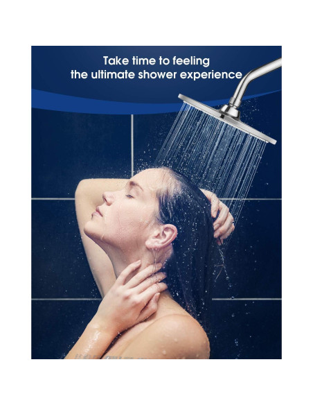 Cabezal de Ducha Grande VMASSTONE 22.86 cm Alta Presión Cromo