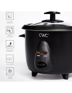Olla Arrocera COOK WITH COLOR 6 Tazas 300W - Negro 2