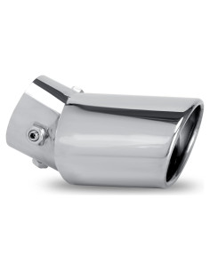 Punta de Escape Curvada Dsycar 15.24cm Cromada Universal