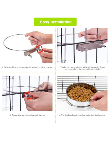 Comedero y Bebedero Antideslizante Acero Inoxidable Yummy Sam