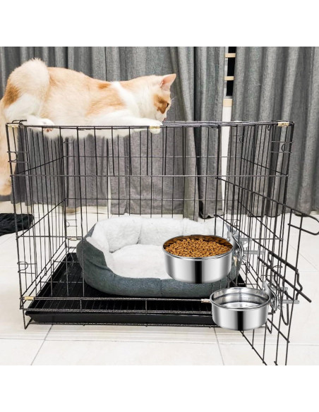 Comedero y Bebedero Antideslizante Acero Inoxidable Yummy Sam