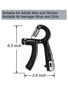 Entrenador de Agarre SPDTECH Ajustable 5-60kg con Contador 2