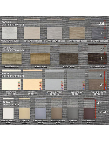 Persianas Zebra HILADUO Motorizadas con Control Remoto 50.8x25.4cm